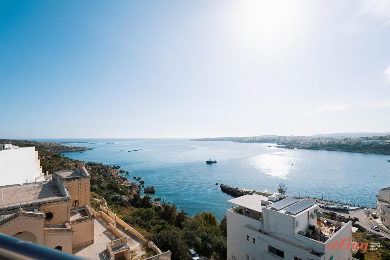 Insta Worthy Gorgeous Seaview Penthouse Daire St. Paul's Bay Dış mekan fotoğraf